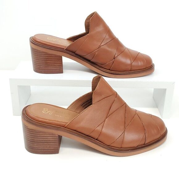Seychelles Masterpiece Mule Slip On Stacked Heel NWOB US 8 - Picture 4 of 10